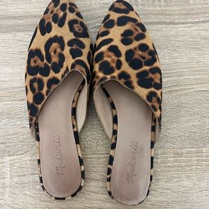 Madewell The Remi Mule in Leopard Calf Hair
